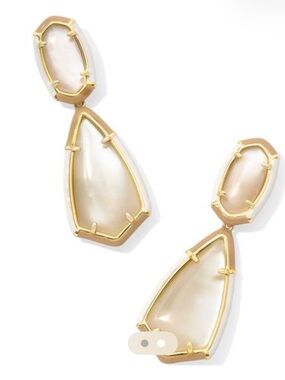 Kendra Scott Camry Gold and Pearl Drop Earrings